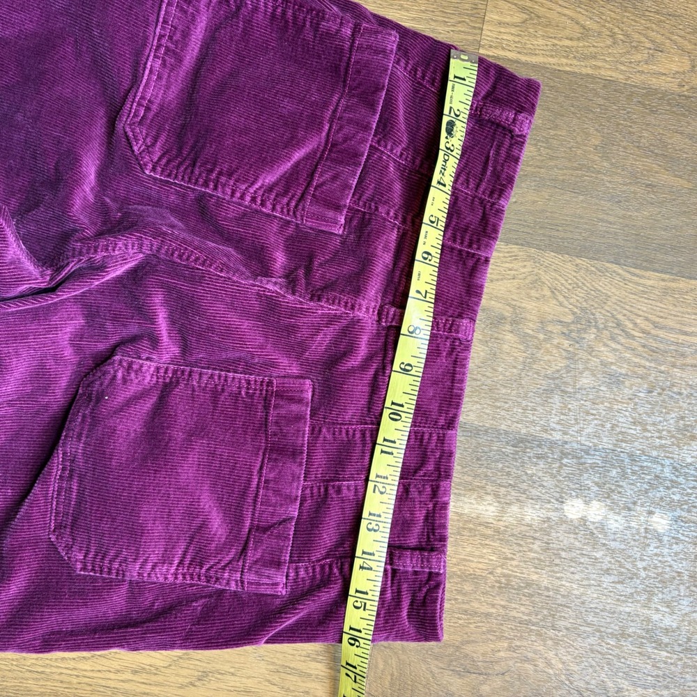 Maeve Anthropologie Women's Purple The Colette Corduroy Wide Leg Trousers - Picture 6 of 8